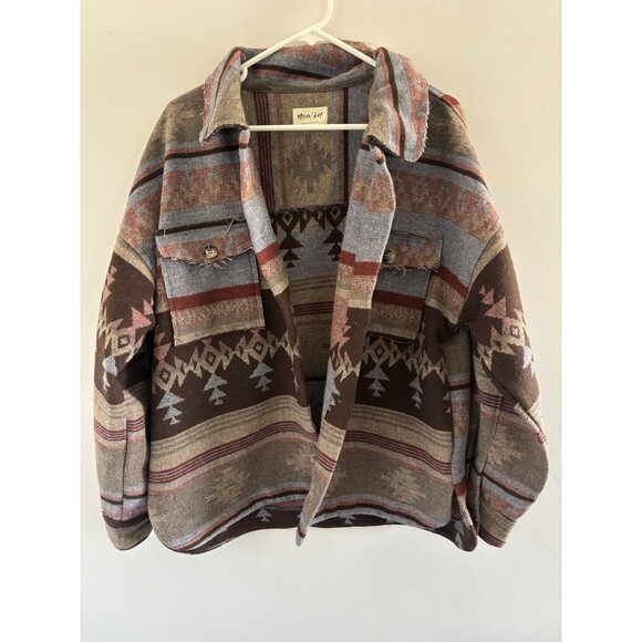 New In Jackets & Blazers - NWOT Women’s New In Jacket Aztec Print Size Large